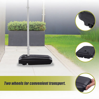 60x80cm Outdoor Umbrella Stand Base Sand/ Water Pod Round Portable Grip-Outdoor Umbrellas-PEROZ Accessories