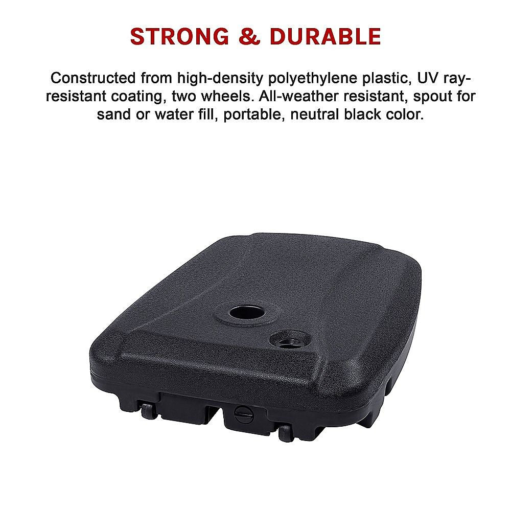 60x80cm Outdoor Umbrella Stand Base Sand/ Water Pod Round Portable Grip-Outdoor Umbrellas-PEROZ Accessories