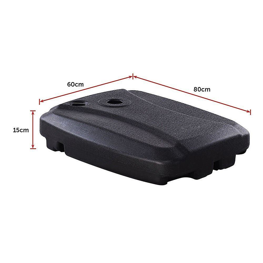 60x80cm Outdoor Umbrella Stand Base Sand/ Water Pod Round Portable Grip-Outdoor Umbrellas-PEROZ Accessories