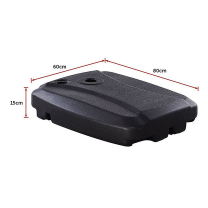 60x80cm Outdoor Umbrella Stand Base Sand/ Water Pod Round Portable Grip-Outdoor Umbrellas-PEROZ Accessories