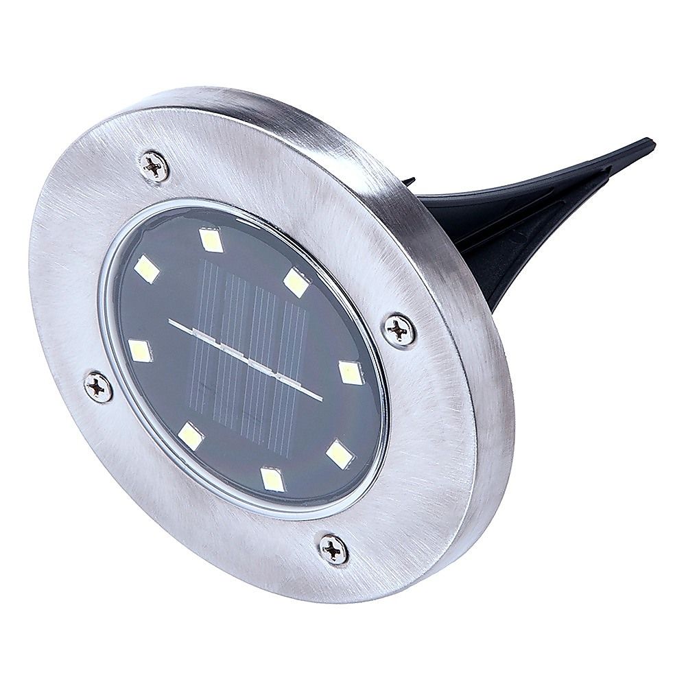 12x Solar Powered LED Buried Inground Recessed Light Garden Outdoor Deck Path-Home &amp; Garden > Garden Lights-PEROZ Accessories