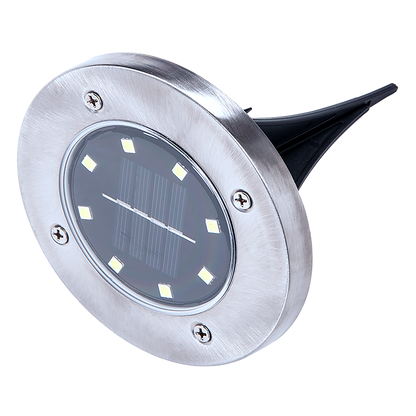 12x Solar Powered LED Buried Inground Recessed Light Garden Outdoor Deck Path-Home &amp; Garden > Garden Lights-PEROZ Accessories