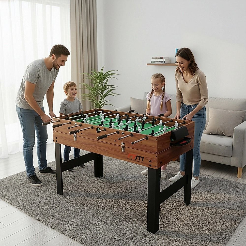 4FT 3-in-1 Games Foosball Soccer Hockey Pool Table-Gift &amp; Novelty > Games > Activity Games-PEROZ Accessories