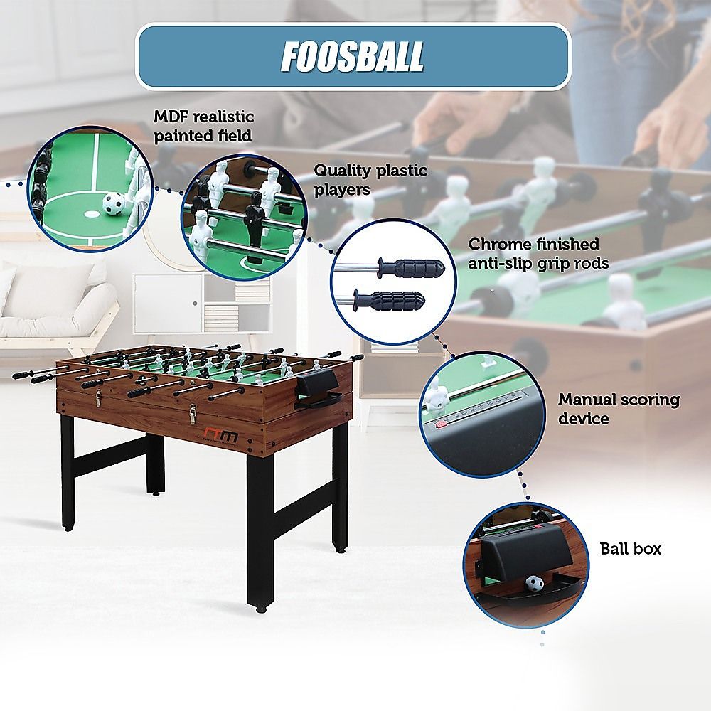 4FT 3-in-1 Games Foosball Soccer Hockey Pool Table-Gift &amp; Novelty > Games > Activity Games-PEROZ Accessories