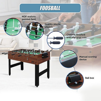 4FT 3-in-1 Games Foosball Soccer Hockey Pool Table-Gift &amp; Novelty > Games > Activity Games-PEROZ Accessories