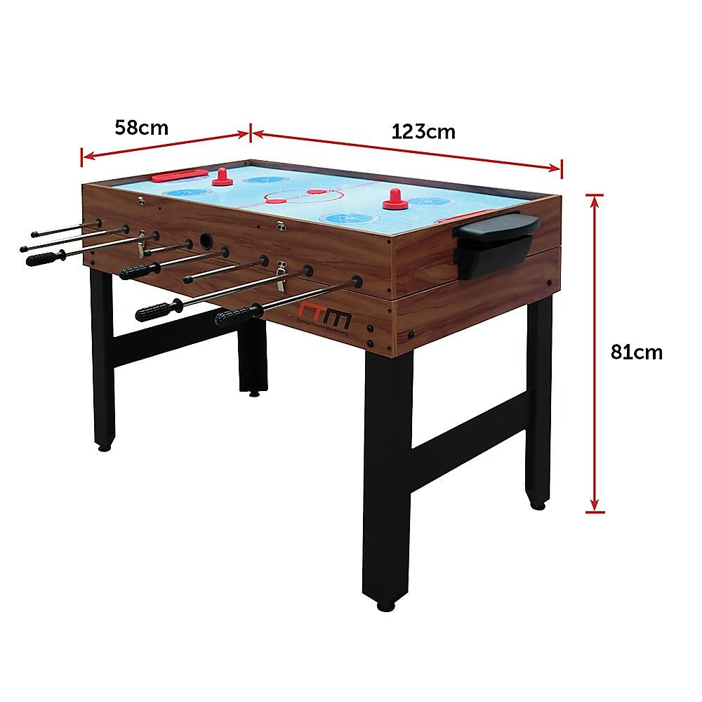 4FT 3-in-1 Games Foosball Soccer Hockey Pool Table-Gift &amp; Novelty > Games > Activity Games-PEROZ Accessories