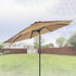 9FT Patio Umbrella Outdoor Garden Table Umbrella with 8 Sturdy Ribs-Outdoor Umbrellas-PEROZ Accessories