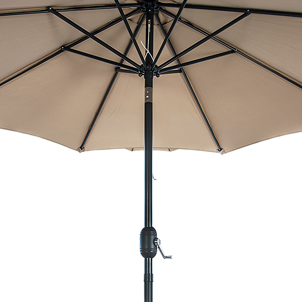 9FT Patio Umbrella Outdoor Garden Table Umbrella with 8 Sturdy Ribs-Outdoor Umbrellas-PEROZ Accessories