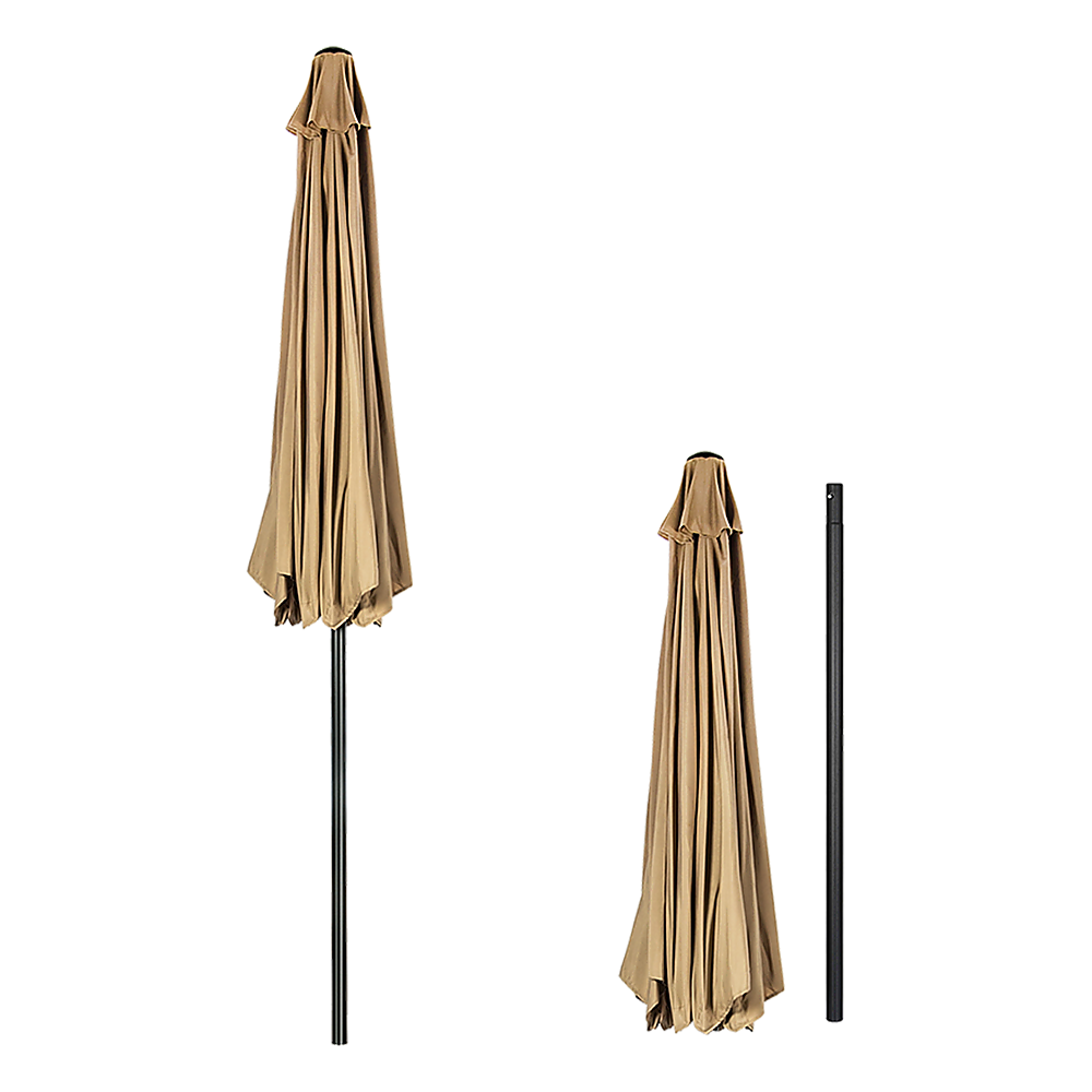 9FT Patio Umbrella Outdoor Garden Table Umbrella with 8 Sturdy Ribs-Outdoor Umbrellas-PEROZ Accessories