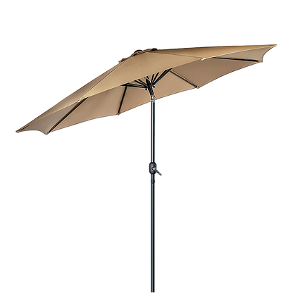 9FT Patio Umbrella Outdoor Garden Table Umbrella with 8 Sturdy Ribs-Home &amp; Garden &gt; Shading &gt; Umbrellas &amp; Sunshades-PEROZ Accessories