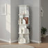 360-degree Rotating 4 Tier Display Shelf Bookcase Organiser-Bookcases & Shelves-PEROZ Accessories