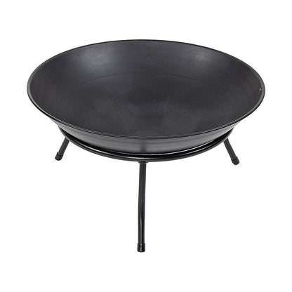 Iron Fire Bowl Traditional Log Fire Pit Outdoor Heating Camp Site Barbecue-Fire Pits-PEROZ Accessories