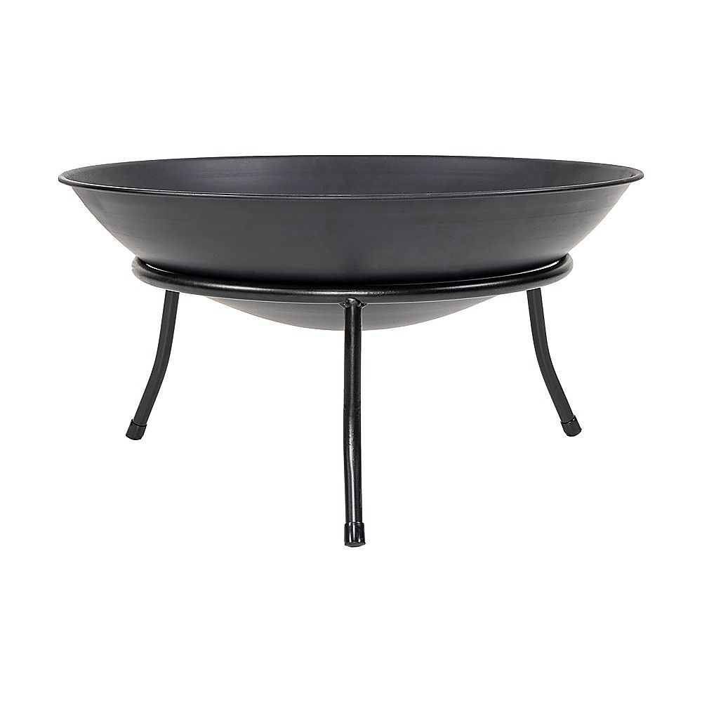 Iron Fire Bowl Traditional Log Fire Pit Outdoor Heating Camp Site Barbecue-Fire Pits-PEROZ Accessories