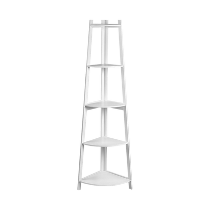 Corner Ladder Shelf Bookcase Display Storage Unit-Bookcases &amp; Shelves-PEROZ Accessories