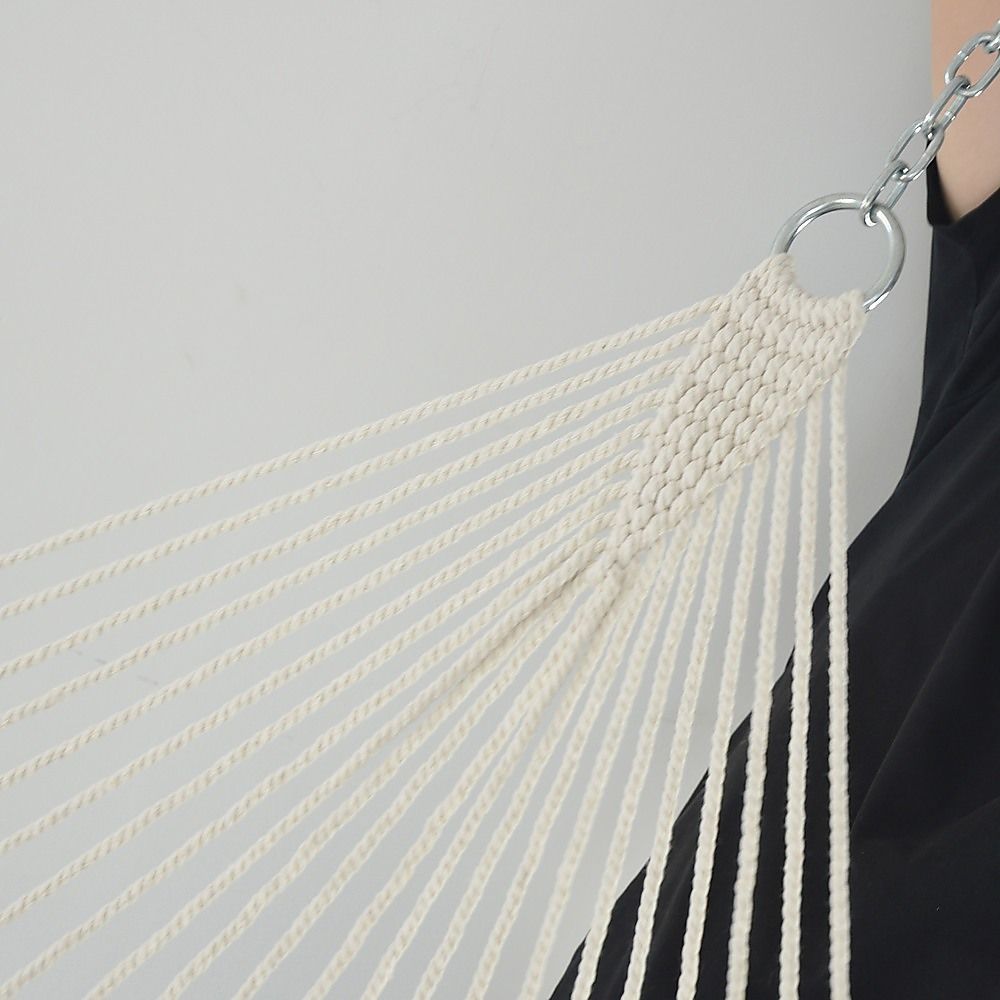 4m Traditional Cotton Rope Hammock with Hanging Hardware-Hammock-PEROZ Accessories