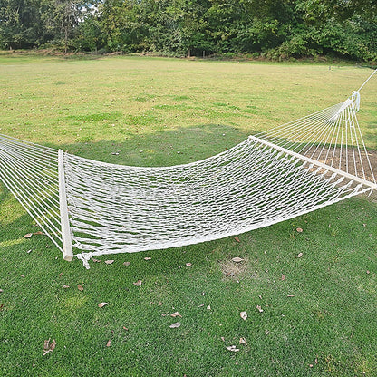 4m Traditional Cotton Rope Hammock with Hanging Hardware-Hammock-PEROZ Accessories