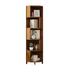 5-Shelf Corner Bookcase Industrial Bookshelf Display Storage Stand-Bookcases & Shelves-PEROZ Accessories