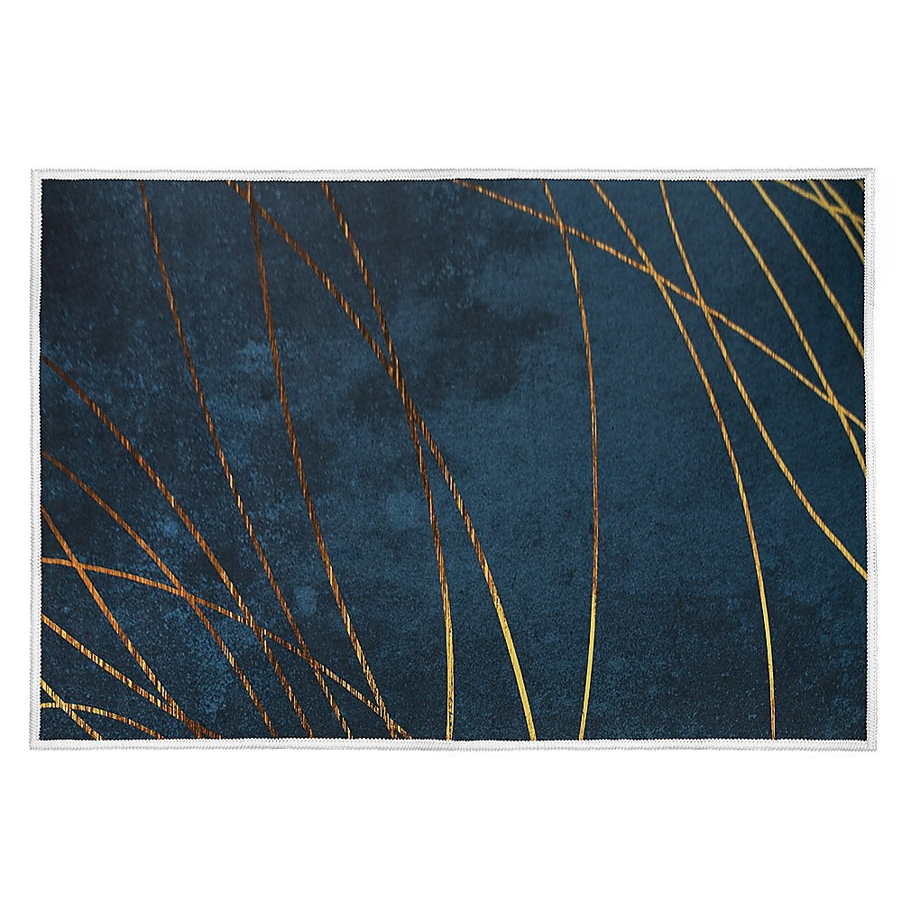 200x300cm Large Floor Teal Blue Rug – Modern Area Carpet for Bedroom, Living Room, Lounge or Home Décor Mat-Furniture &gt; Office-PEROZ Accessories