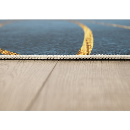 200x300cm Large Floor Teal Blue Rug – Modern Area Carpet for Bedroom, Living Room, Lounge or Home Décor Mat-Furniture &gt; Office-PEROZ Accessories