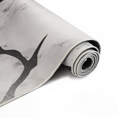 200x300cm Large Floor Gray Marble Rug – Modern Area Carpet for Bedroom, Living Room, Lounge or Home Décor Mat-Furniture &gt; Office-PEROZ Accessories