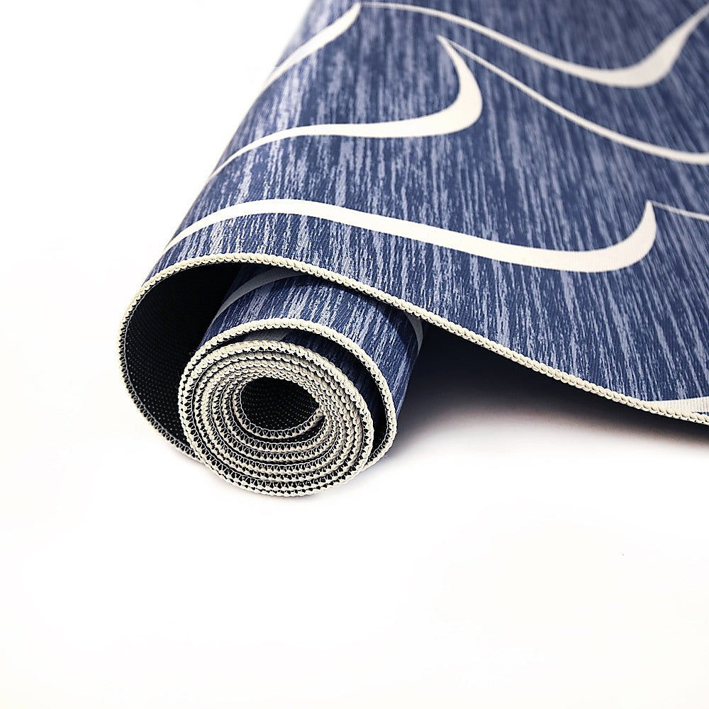 200x300cm Large Floor Blue Wave Lines Rug – Modern Area Carpet for Bedroom, Living Room, Lounge or Home Décor Mat-Furniture &gt; Office-PEROZ Accessories