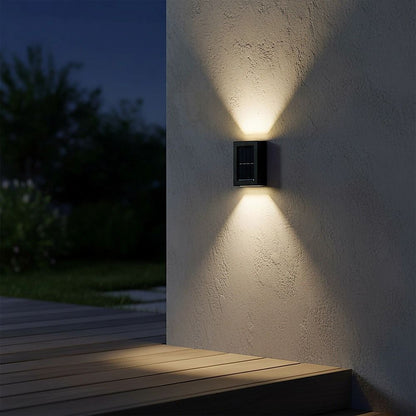 2pc Outdoor Solar LED Deck Lights Garden Patio Pathway Stairs Warm White-Home &amp; Garden > Home &amp; Garden Others-PEROZ Accessories