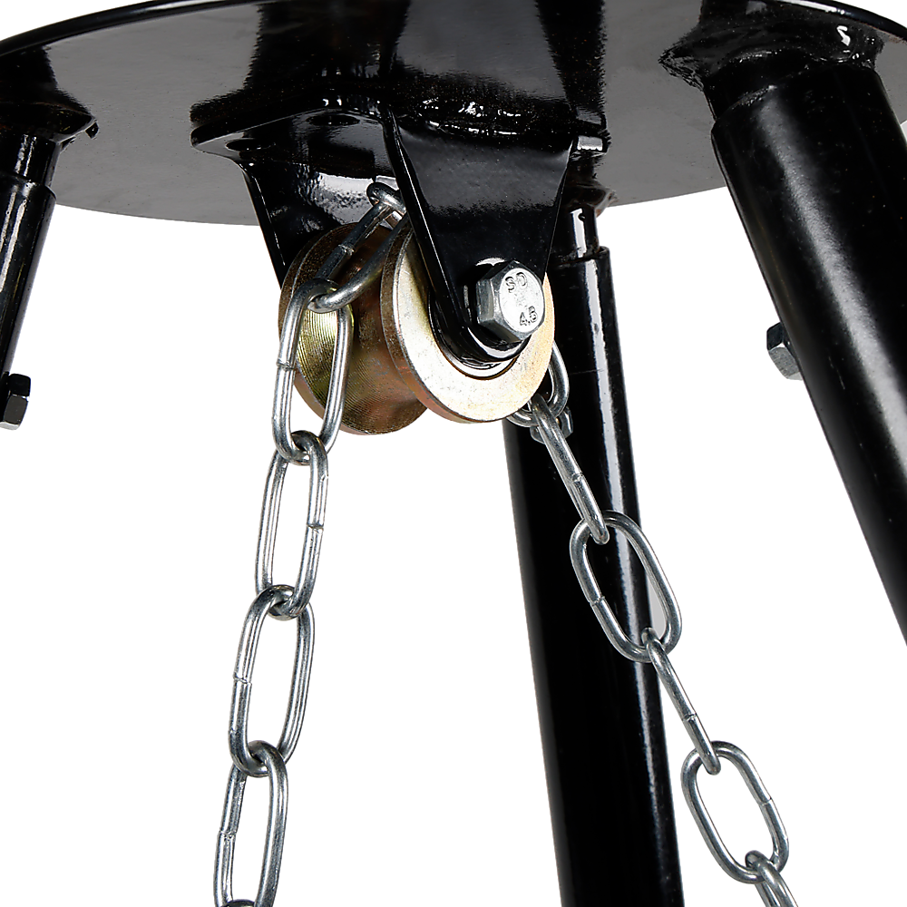Tripod Garden Fire Pit BBQ – Cast Iron &amp; Steel Round Outdoor Fire Bowl-BBQs-PEROZ Accessories