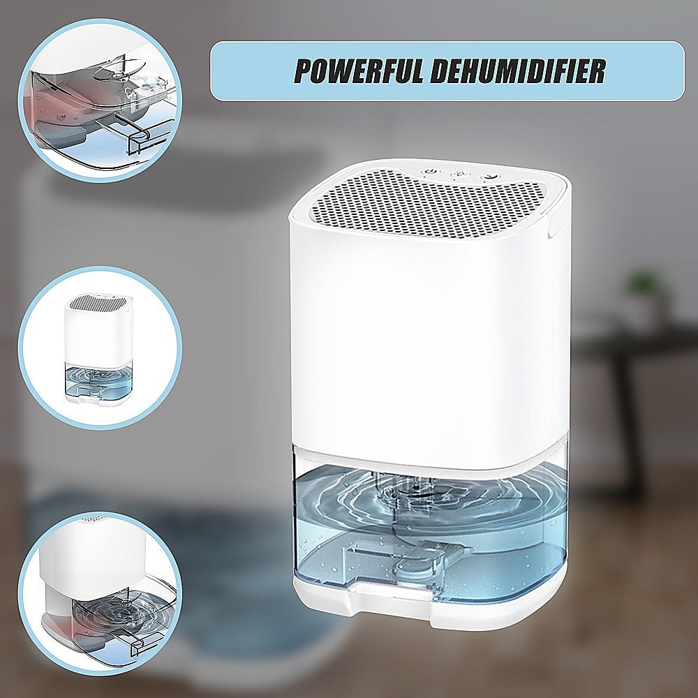 1000ML Mini Dehumidifier Portable Air Dryer Office Moisture Absorber Machine-Aroma Diffusers &amp; Humidifiers-PEROZ Accessories