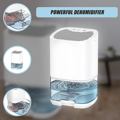 1000ML Mini Dehumidifier Portable Air Dryer Office Moisture Absorber Machine-Aroma Diffusers &amp; Humidifiers-PEROZ Accessories