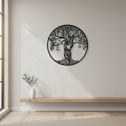 Tree Life Wall Decoration Metal Tree Wall Sculpture-Home &amp; Garden > Decor > Garden Ornaments-PEROZ Accessories