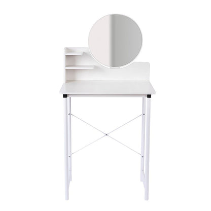 White Dressing Table with Mirror – Makeup Vanity Desk for Bedroom-Furniture > Sofas > Sofas &amp; Sofa Beds-PEROZ Accessories
