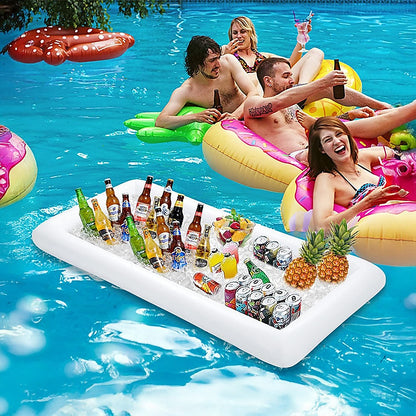 Inflatable Drinks Holder Floating Ice Bar Pool Party-Home &amp; Garden &gt; Pool &amp; Accessories &gt; Pool Toys &amp; Inflatables-PEROZ Accessories