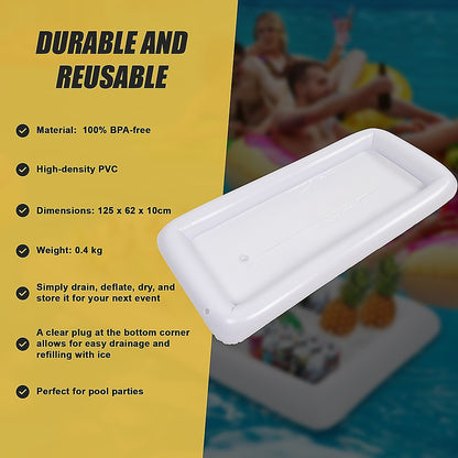 Inflatable Drinks Holder Floating Ice Bar Pool Party-Home &amp; Garden &gt; Pool &amp; Accessories &gt; Pool Toys &amp; Inflatables-PEROZ Accessories
