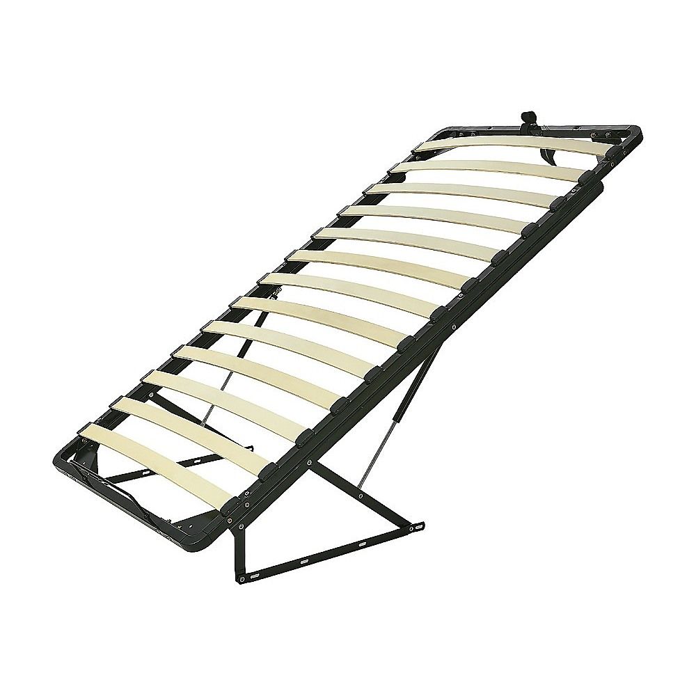 Gas Lift Bed Mechanism – Single Bed Frame with Wooden Slats-Furniture > Bedroom > Beds &amp; Bed Frames-PEROZ Accessories
