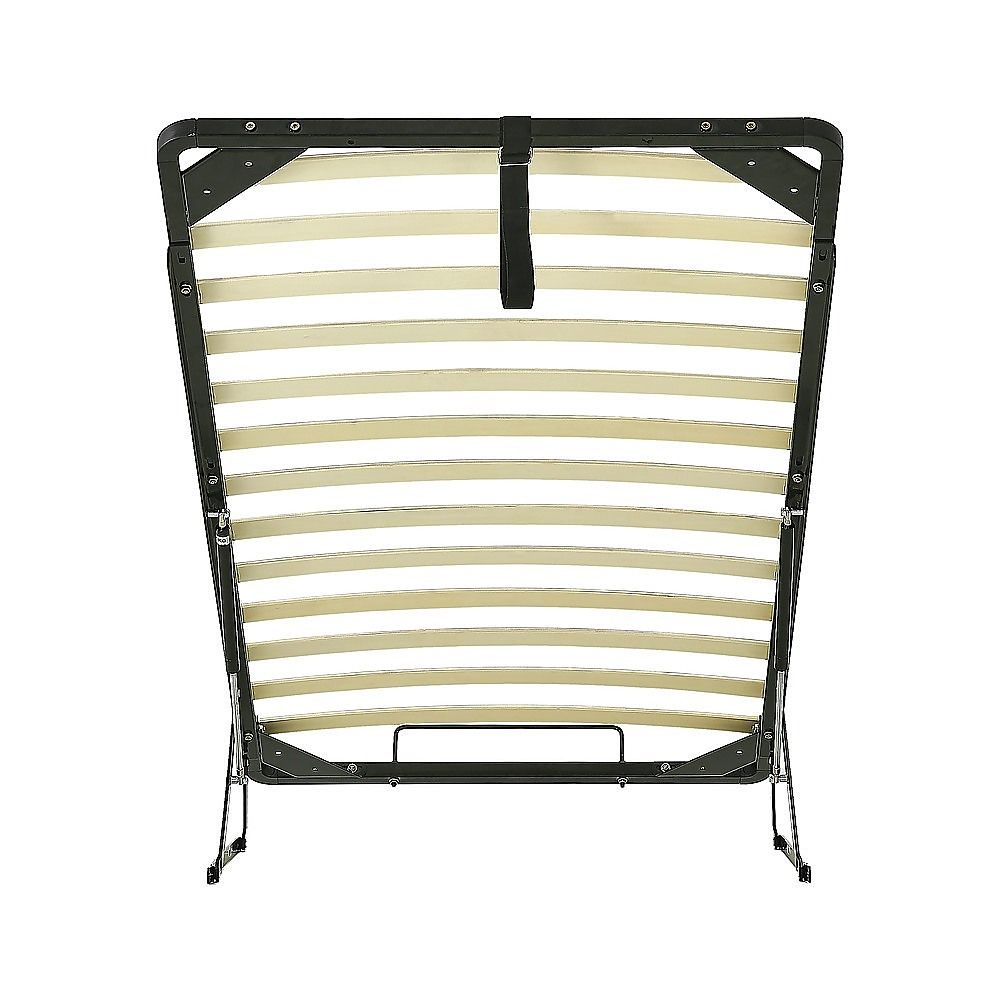 Gas Lift Bed Mechanism – Single Bed Frame with Wooden Slats-Furniture > Bedroom > Beds &amp; Bed Frames-PEROZ Accessories