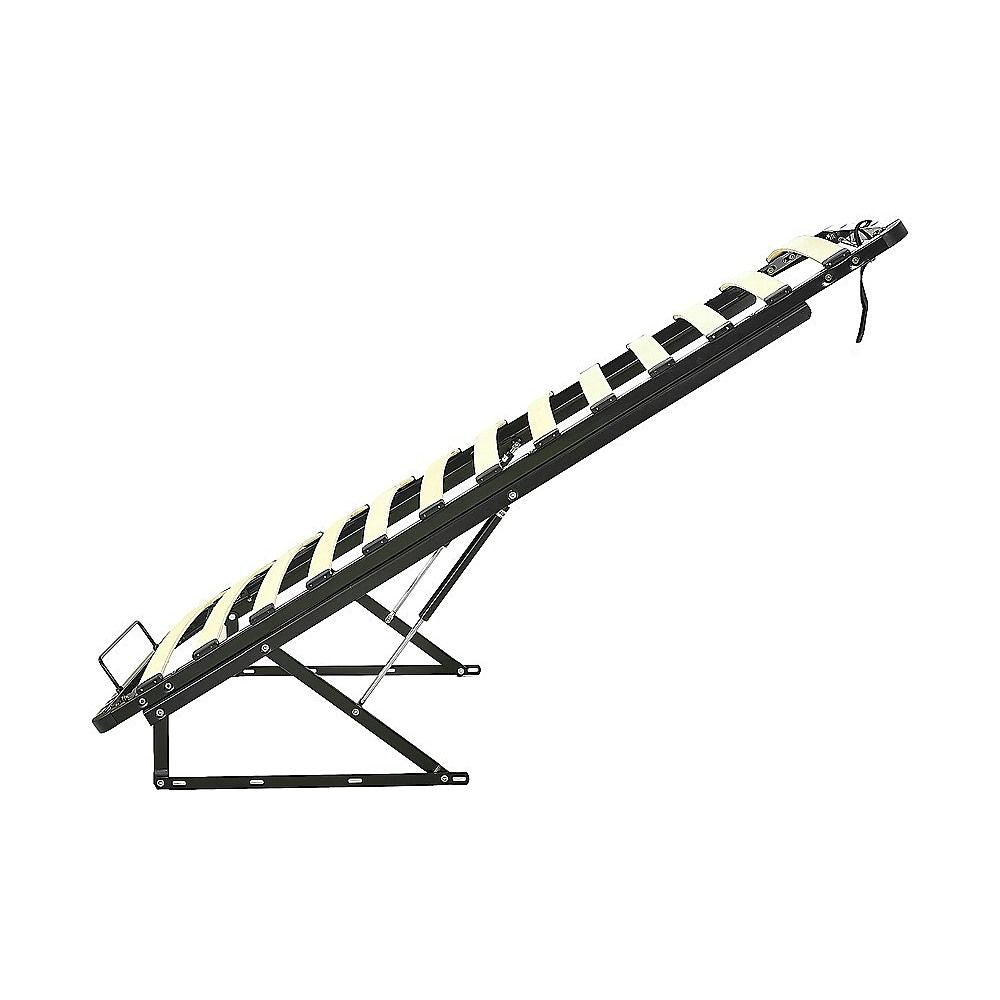 Gas Lift Bed Mechanism – Single Bed Frame with Wooden Slats-Furniture > Bedroom > Beds &amp; Bed Frames-PEROZ Accessories