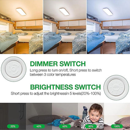 RV Caravan Interior LED Ceiling Light-Auto Accessories > Auto Accessories Others > Automotive Lights-PEROZ Accessories
