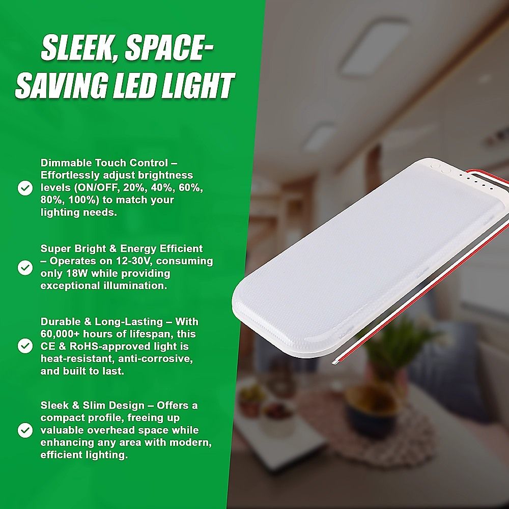 RV Caravan Interior LED Ceiling Light-Auto Accessories > Auto Accessories Others > Automotive Lights-PEROZ Accessories