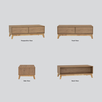 Hirado Coffee Table - Natural-Furniture > Living Room > Coffee Tables-PEROZ Accessories