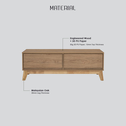 Hirado Coffee Table - Cocoa-Furniture > Living Room > Coffee Tables-PEROZ Accessories