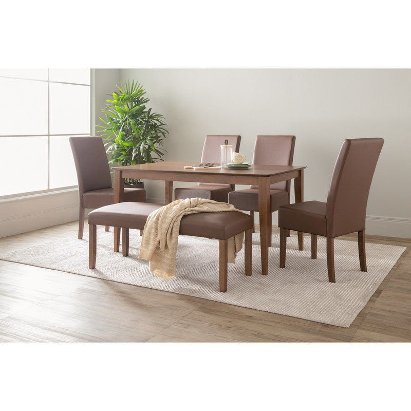 Allergo Dining Table 150cm Timber Dining Table - Cocoa-Furniture > Dining > Dining Tables-PEROZ Accessories