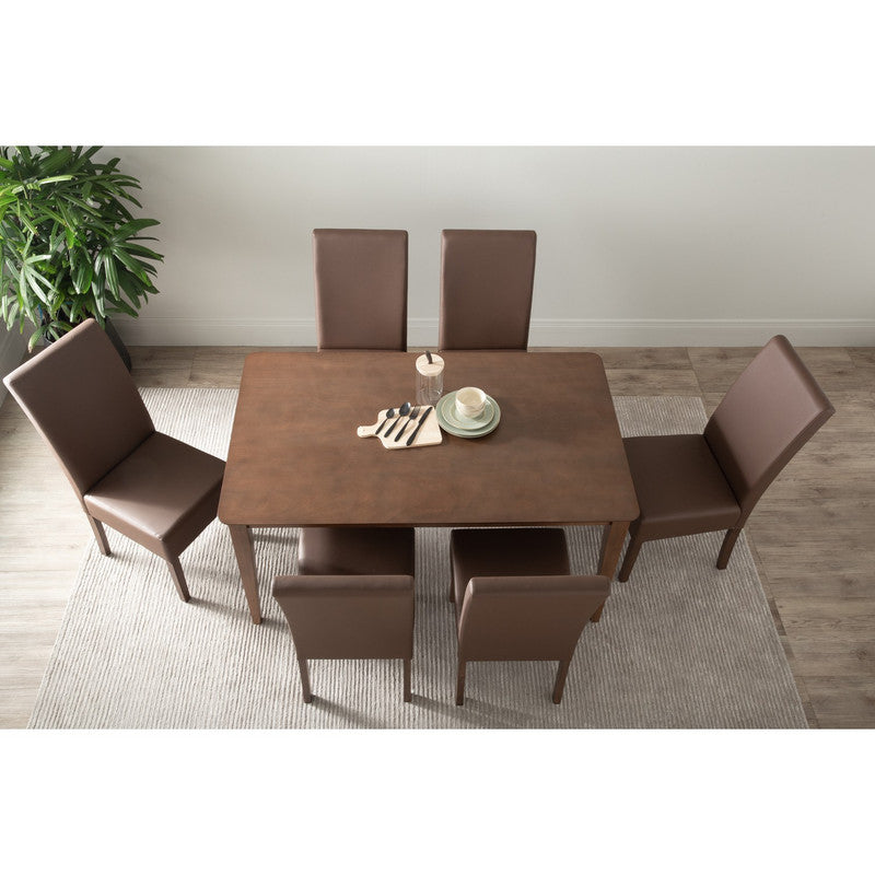 Allergo Dining Table 150cm Timber Dining Table - Cocoa-Furniture > Dining > Dining Tables-PEROZ Accessories