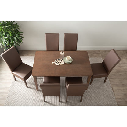 Allergo Dining Table 150cm Timber Dining Table - Cocoa-Furniture > Dining > Dining Tables-PEROZ Accessories