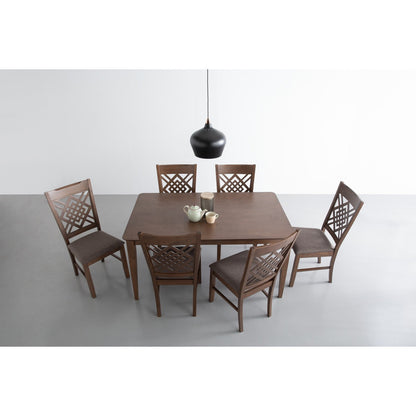 Allergo Dining Table 150cm Timber Dining Table - Cocoa-Furniture > Dining > Dining Tables-PEROZ Accessories