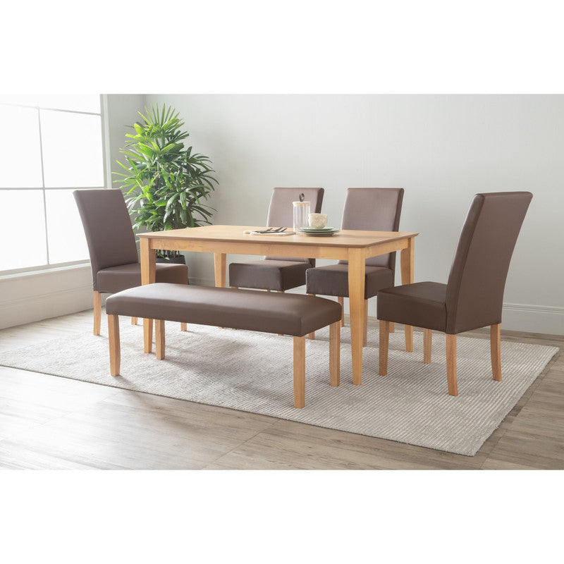 Allergo Dining Table 150cm Timber Dining Table - Natural-Furniture > Dining > Dining Tables-PEROZ Accessories