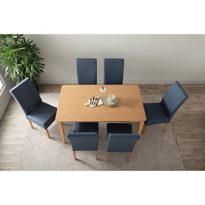 Allergo Dining Table 150cm Timber Dining Table - Natural-Furniture > Dining > Dining Tables-PEROZ Accessories