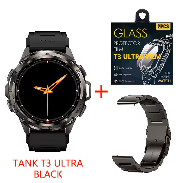 NNEOBA Ultra GPS Smart Watch 470mAh Digital Fitness Tracker with Bluetooth-Smart Watches-PEROZ Accessories