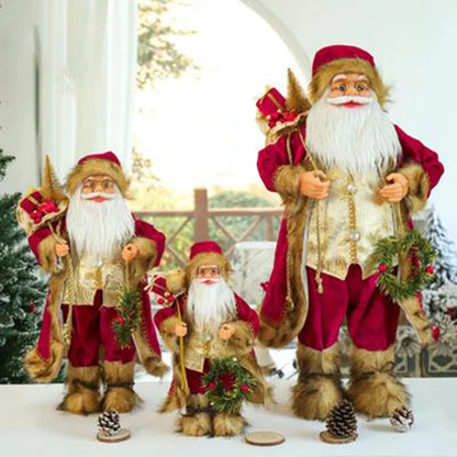 Christmas Santa Claus Doll - 30cm-Occasions &gt; Christmas &gt; Christmas Decorations-PEROZ Accessories
