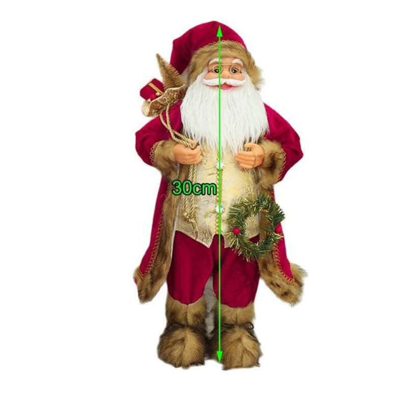 Christmas Santa Claus Doll - 30cm-Occasions &gt; Christmas &gt; Christmas Decorations-PEROZ Accessories