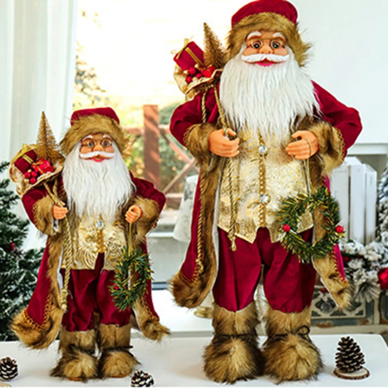 Christmas Santa Claus Doll - 30cm-Occasions &gt; Christmas &gt; Christmas Decorations-PEROZ Accessories